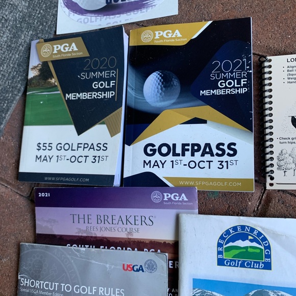 Golf accessories collectible booklets and golf pass books - Picture 1 of 5